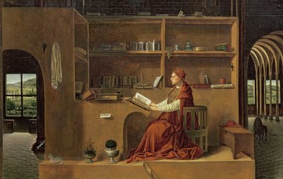 St. Jerome in his study (detail) by Antonello da Messina